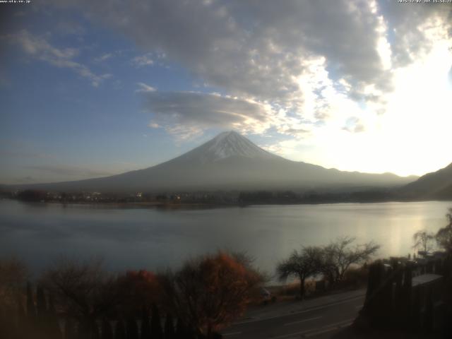 河口湖からの富士山