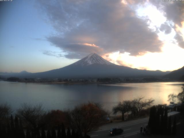 河口湖からの富士山