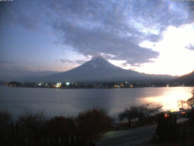 河口湖からの富士山