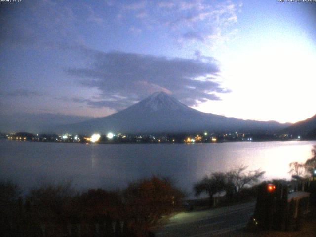河口湖からの富士山