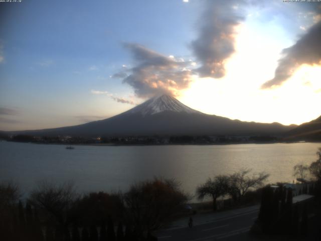 河口湖からの富士山