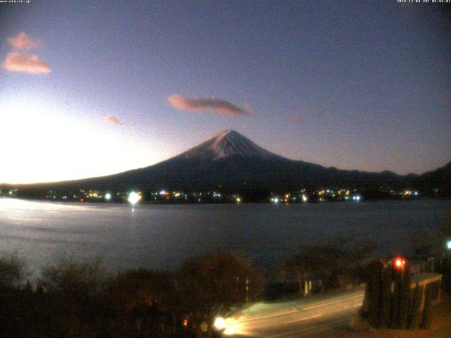河口湖からの富士山