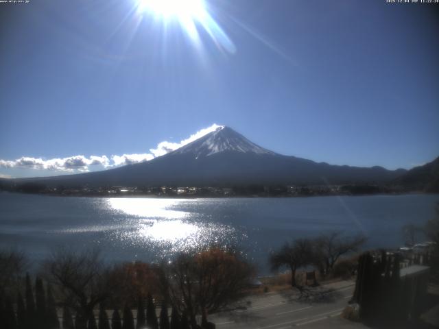 河口湖からの富士山