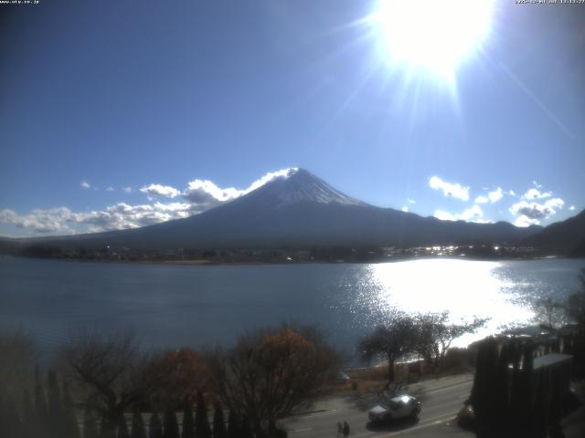 河口湖からの富士山