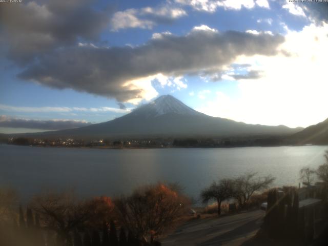 河口湖からの富士山