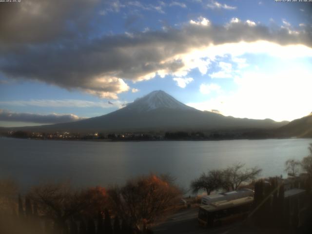 河口湖からの富士山