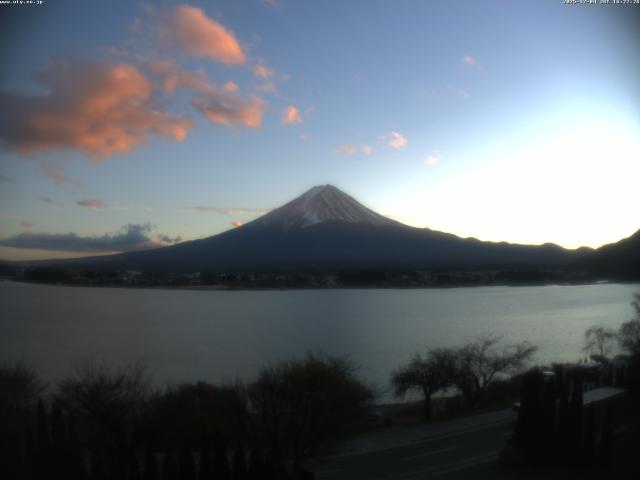 河口湖からの富士山