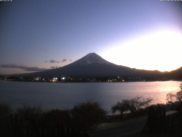 河口湖からの富士山