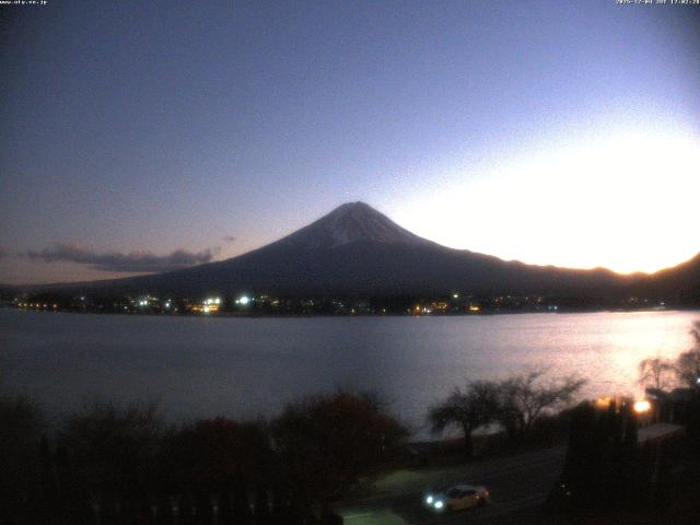河口湖からの富士山