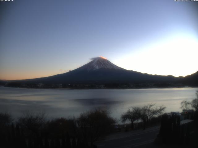 河口湖からの富士山