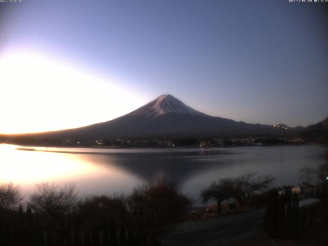 河口湖からの富士山