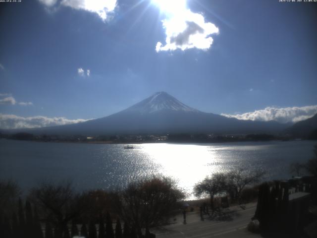 河口湖からの富士山