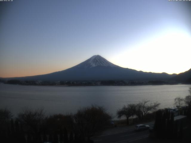 河口湖からの富士山