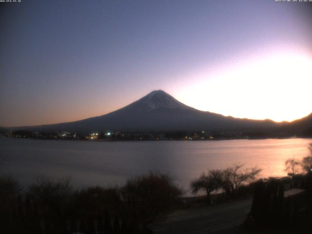 河口湖からの富士山
