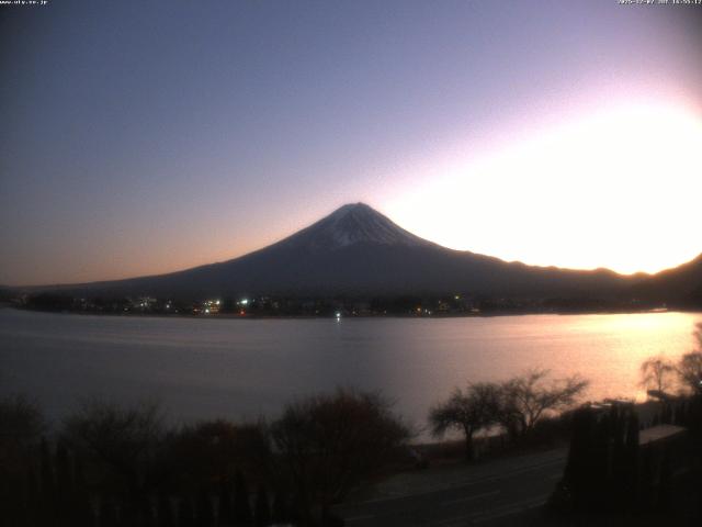 河口湖からの富士山