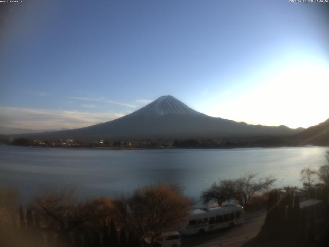 河口湖からの富士山