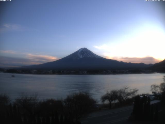 河口湖からの富士山