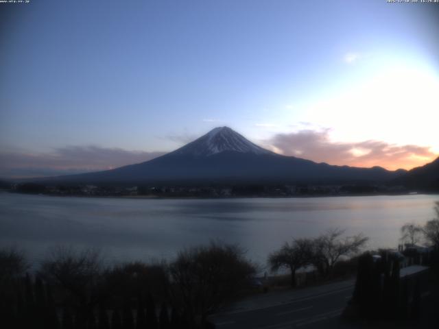 河口湖からの富士山