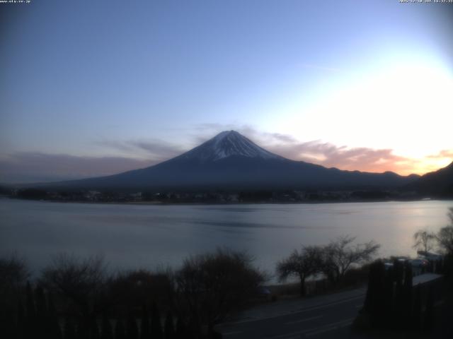 河口湖からの富士山