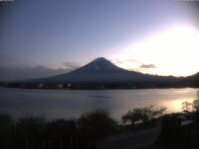河口湖からの富士山