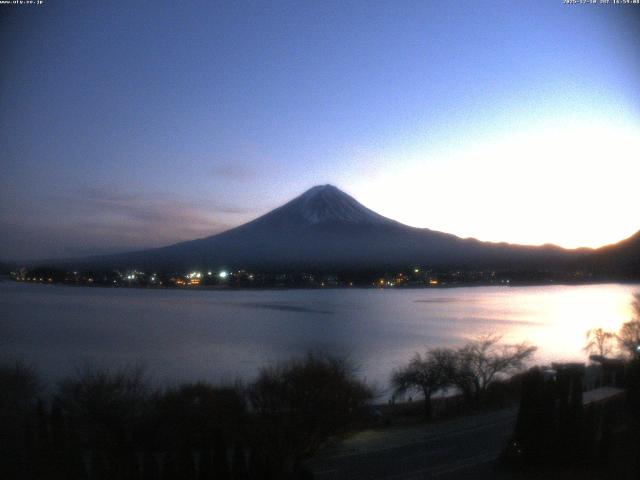 河口湖からの富士山