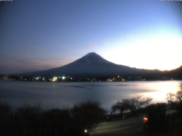 河口湖からの富士山
