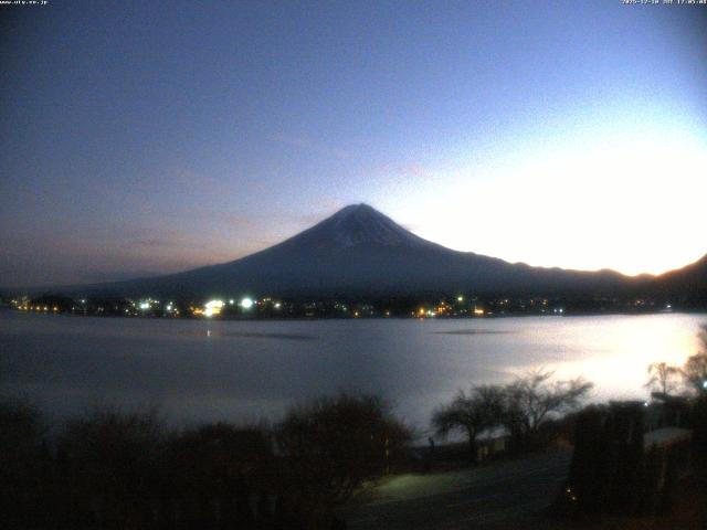 河口湖からの富士山