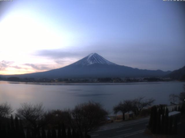 河口湖からの富士山