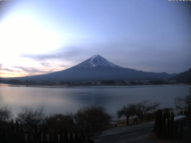 河口湖からの富士山