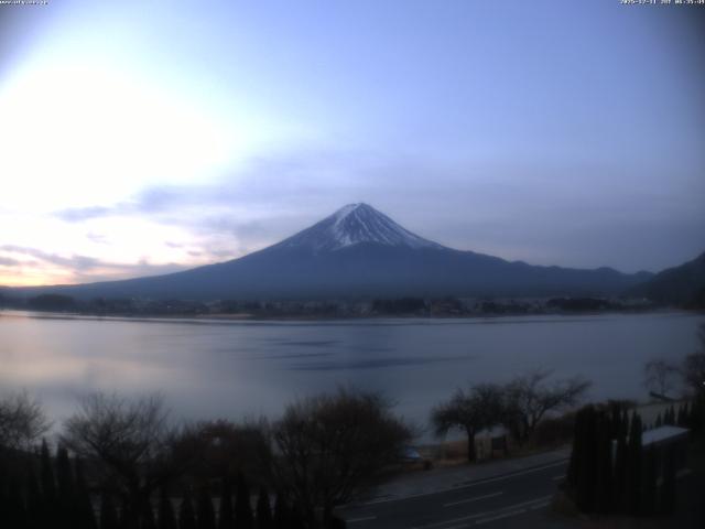 河口湖からの富士山