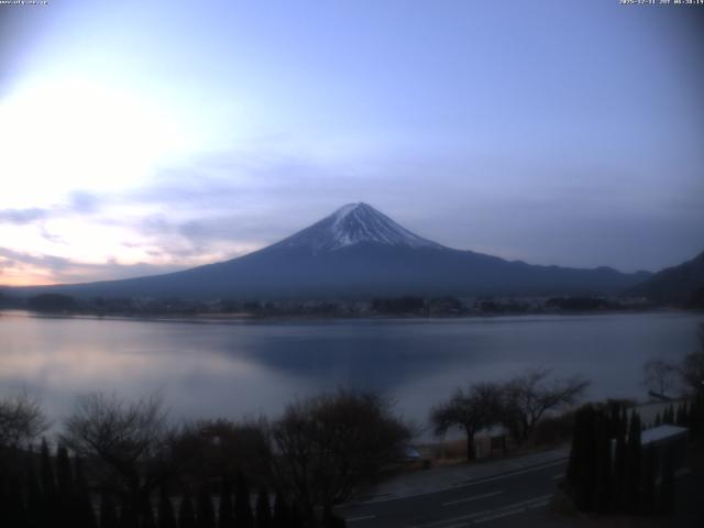 河口湖からの富士山