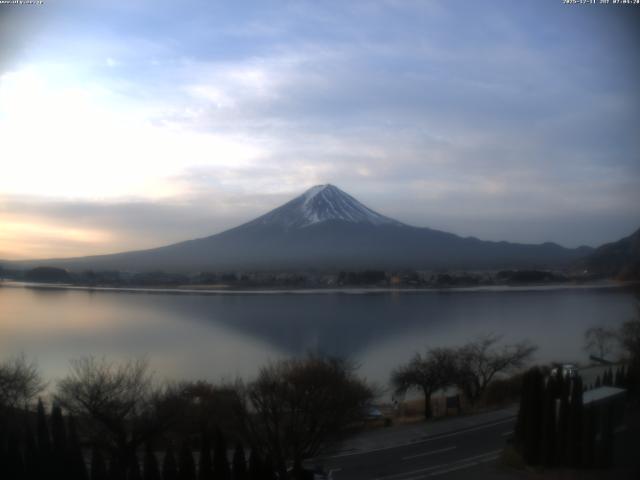 河口湖からの富士山