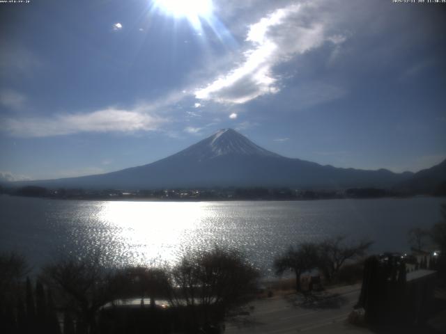 河口湖からの富士山