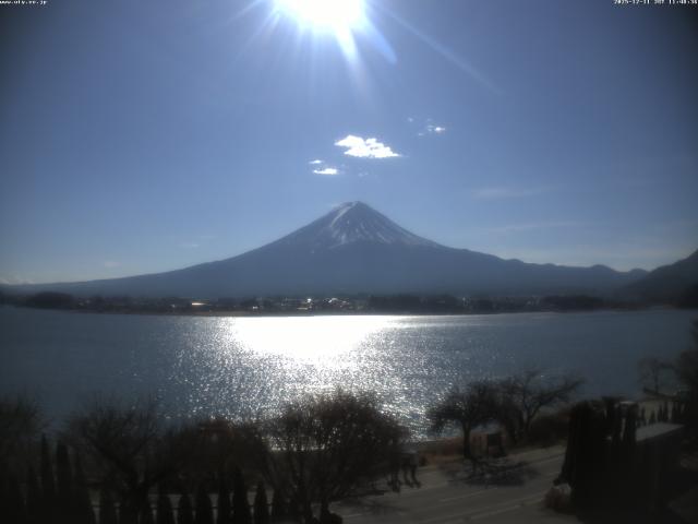 河口湖からの富士山