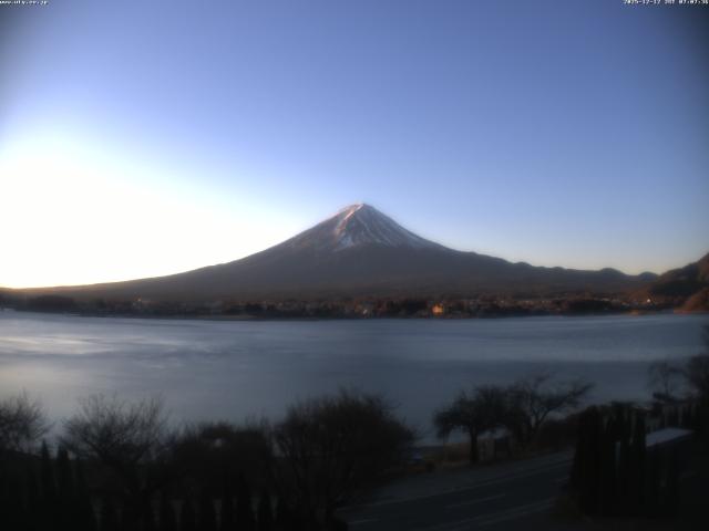 河口湖からの富士山