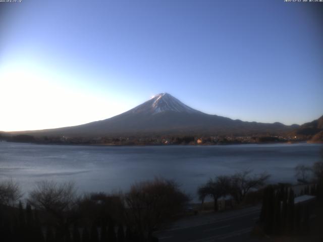 河口湖からの富士山