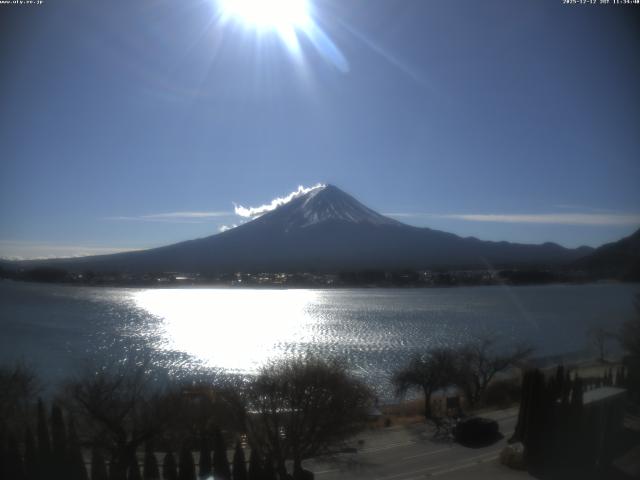 河口湖からの富士山