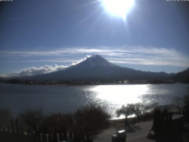 河口湖からの富士山