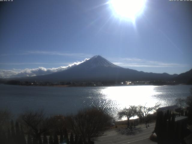 河口湖からの富士山
