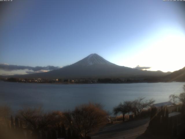 河口湖からの富士山