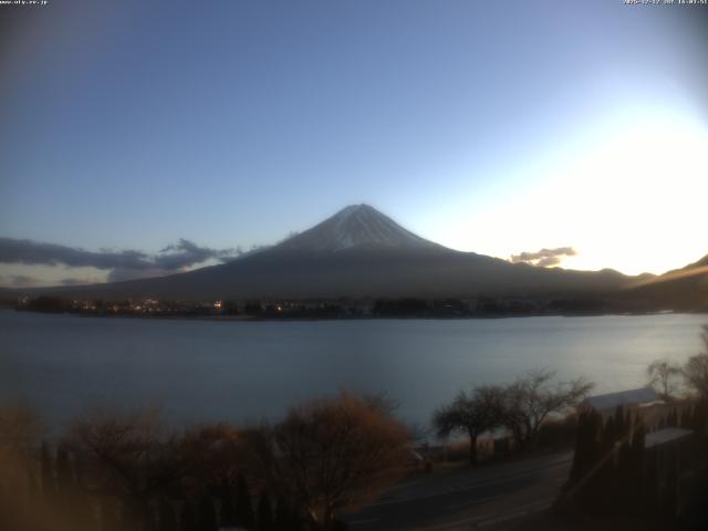 河口湖からの富士山