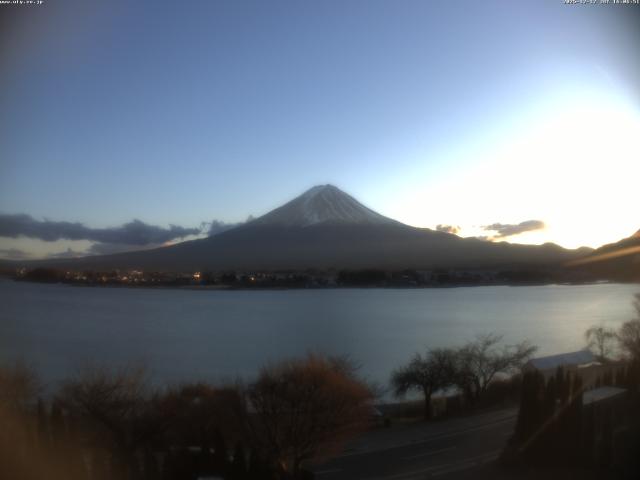 河口湖からの富士山