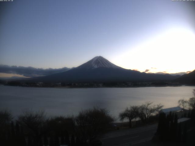河口湖からの富士山
