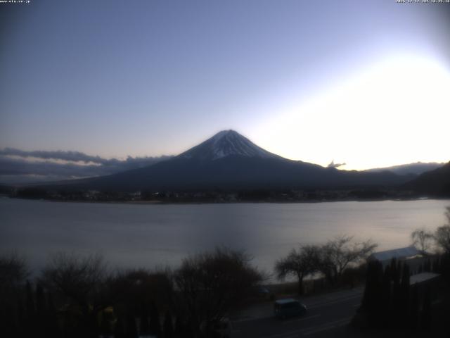 河口湖からの富士山