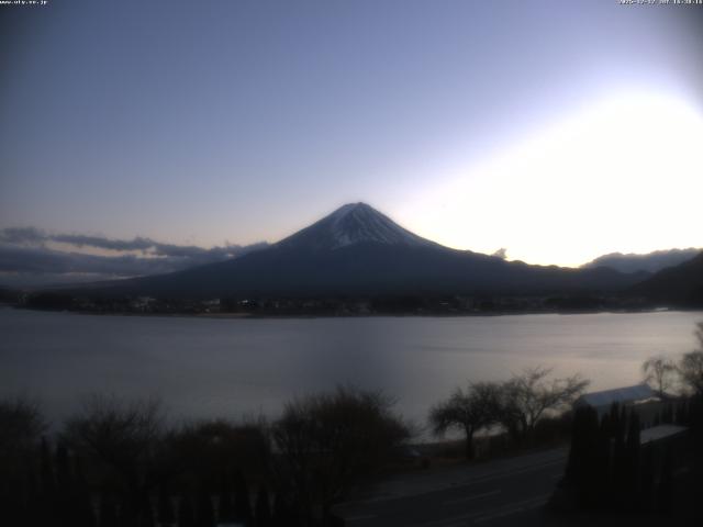 河口湖からの富士山
