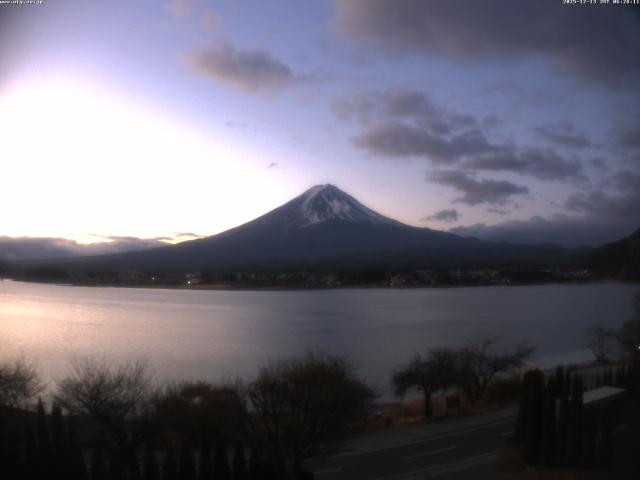 河口湖からの富士山