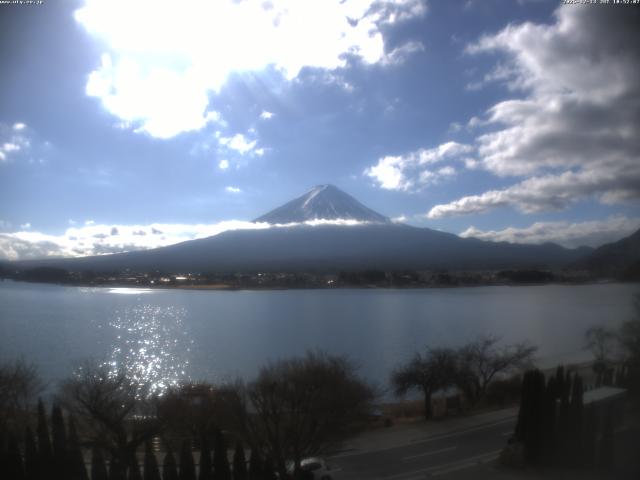 河口湖からの富士山