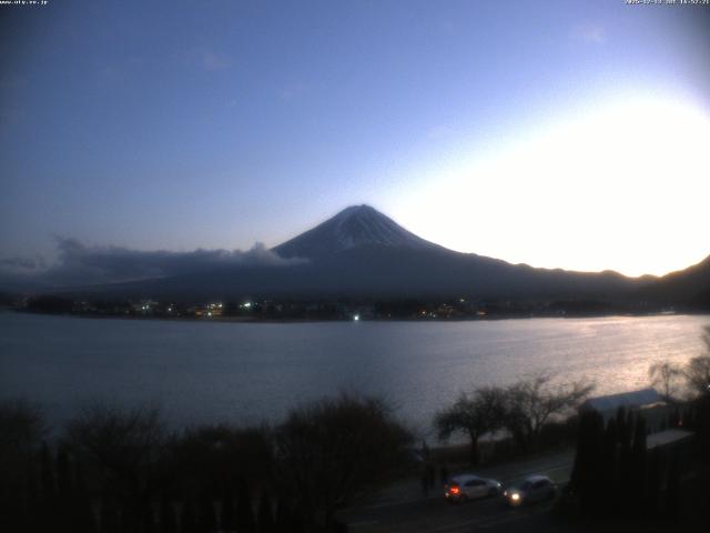 河口湖からの富士山