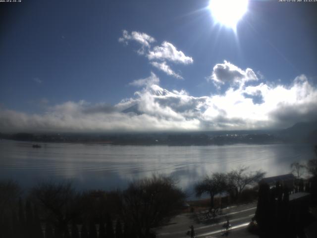 河口湖からの富士山