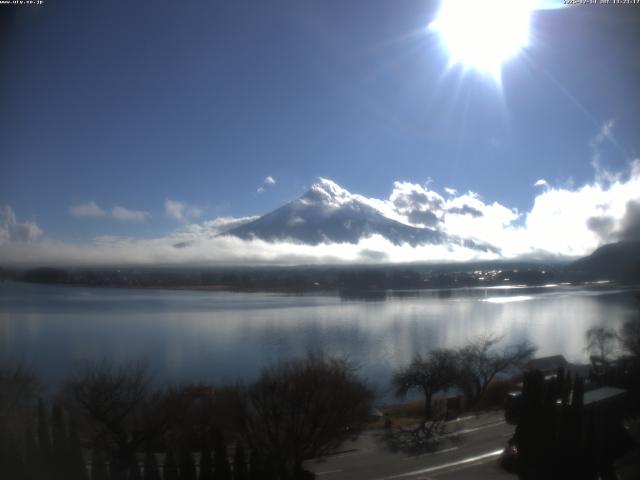 河口湖からの富士山